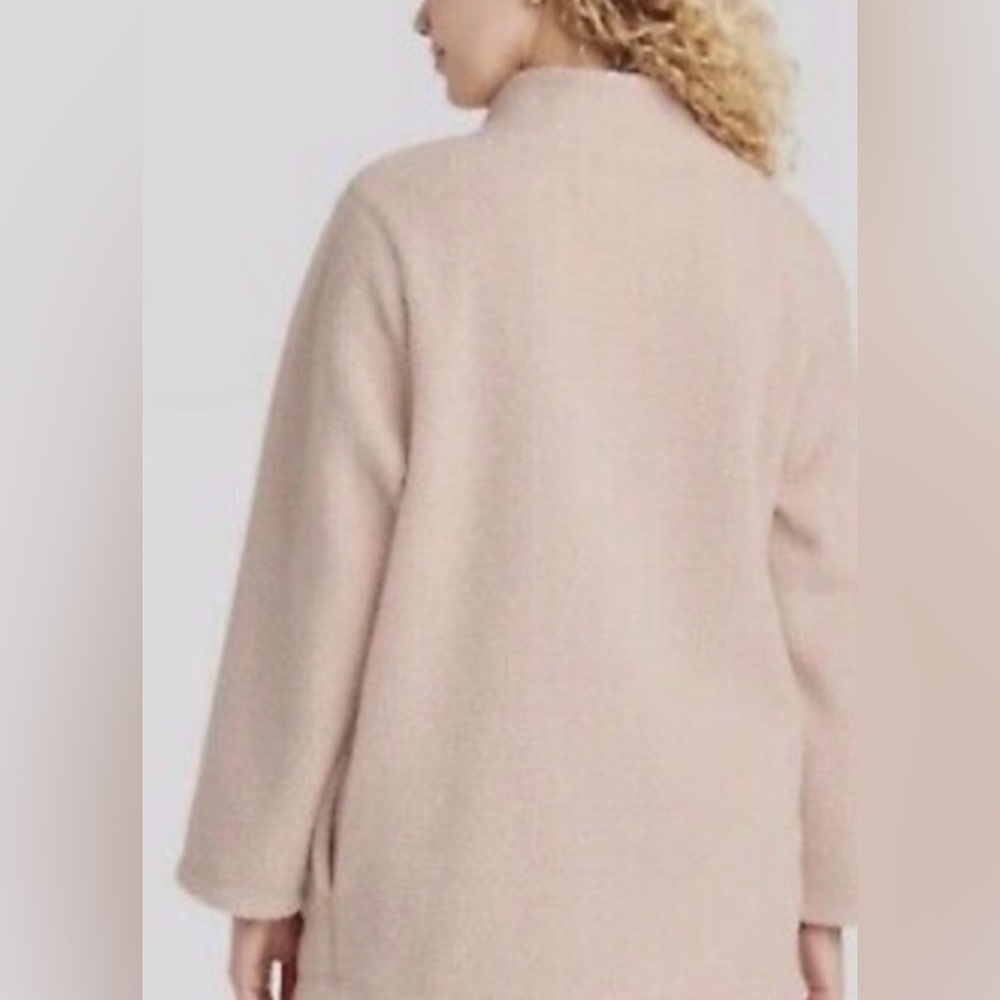 Cozy Pink Maternity Pullover - Picture 3 of 7
